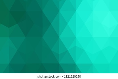 Light Green vector polygon abstract layout. A sample with polygonal shapes. A completely new design for your leaflet.