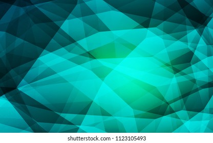 Light Green vector polygon abstract layout. A sample with polygonal shapes. Polygonal design for your web site.
