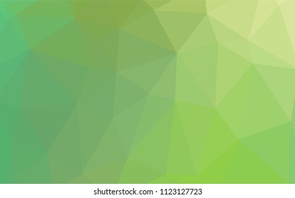 Light Green vector polygon abstract background. Geometric illustration in Origami style with gradient.  Textured pattern can be used for background.