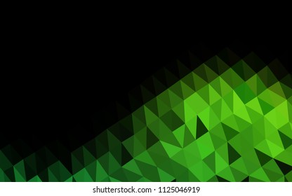 Light Green vector polygon abstract backdrop. Shining colored illustration in a Brand new style. The polygonal design can be used for your web site.