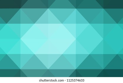 Light Green vector polygon abstract layout. A completely new color illustration in a polygonal style. The template for cell phone's backgrounds.