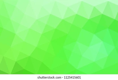 Light Green vector polygon abstract layout. Colorful illustration in abstract style with gradient. A new texture for your design.