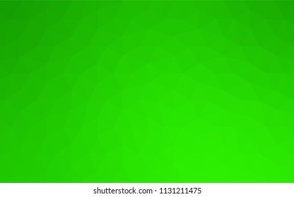 Light Green vector polygon abstract backdrop. Elegant bright polygonal illustration with gradient. New template for your brand book.