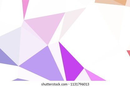 Light Green vector polygon abstract layout. Creative illustration in halftone style with triangles. Best triangular design for your business.