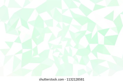 Light Green vector polygon abstract layout. Shining colorful illustration with triangles. Textured pattern for your backgrounds.