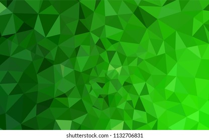 Light Green vector polygon abstract backdrop. Colorful illustration in polygonal style with gradient. Textured pattern for your backgrounds.