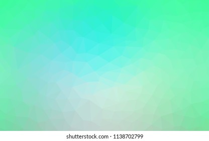 Light Green vector polygon abstract background. Creative geometric illustration in Origami style with gradient. A new texture for your web site.
