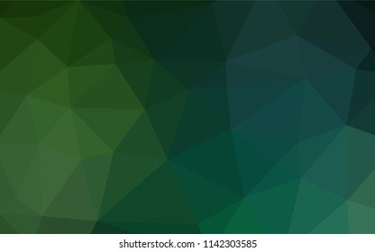 Light Green vector polygon abstract background. Creative illustration in halftone style with gradient. The template can be used as a background for cell phones.
