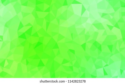 Light Green vector polygon abstract background. Colorful illustration in polygonal style with gradient. Brand new style for your business design.