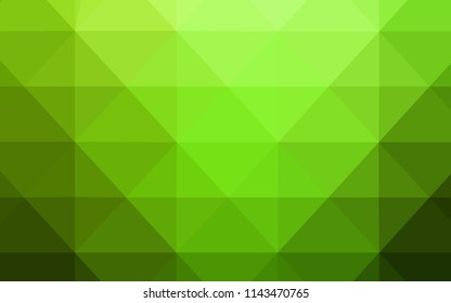 Light Green vector polygon abstract backdrop. Elegant bright polygonal illustration with gradient. New template for your brand book.