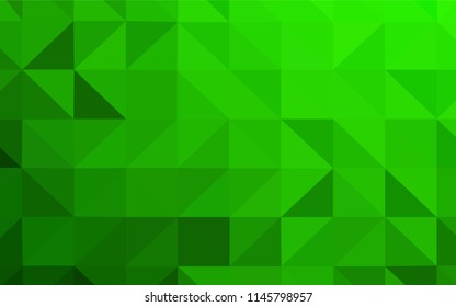 Light Green vector polygon abstract background. Colorful illustration in polygonal style with gradient. New template for your brand book.