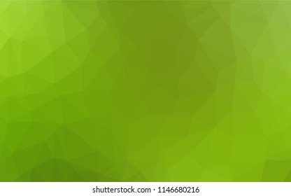 Light Green vector polygon abstract background. A sample with polygonal shapes. The template can be used as a background for cell phones.