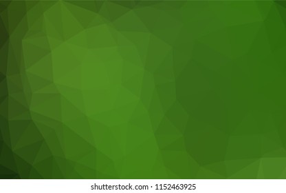 Light Green vector polygon abstract layout. Colorful abstract illustration with gradient. A new texture for your design.