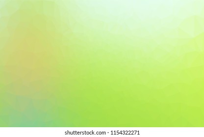 Light Green vector polygon abstract layout. Glitter abstract illustration with an elegant design. A completely new design for your business.