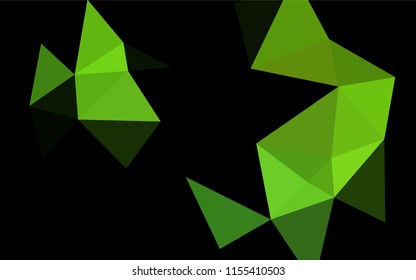 Light Green vector polygon abstract background. Brand new colored illustration in blurry style with gradient. Brand new style for your business design.