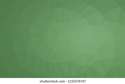 Light Green vector polygon abstract backdrop. Creative geometric illustration in Origami style with gradient. The elegant pattern can be used as part of a brand book.