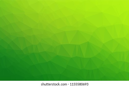 Light Green vector polygon abstract background. Creative geometric illustration in Origami style with gradient. Brand new style for your business design.