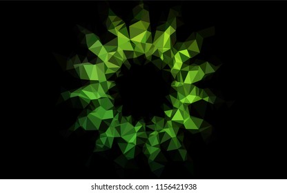 Light Green vector polygon abstract layout. Colorful illustration in abstract style with gradient. A new texture for your design.