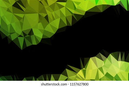 Light Green vector polygon abstract background. An elegant bright illustration with gradient. A completely new design for your business.