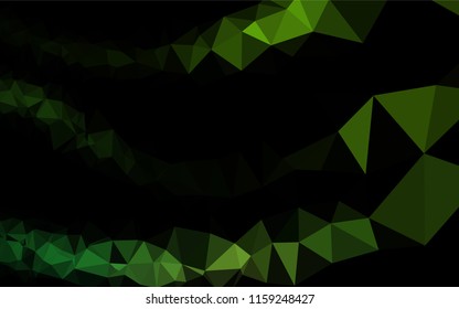 Light Green vector polygon abstract background. A sample with polygonal shapes. A completely new template for your business design.
