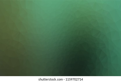 Light Green vector polygon abstract backdrop. Creative geometric illustration in Origami style with gradient. A new texture for your design.