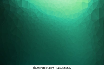 Light Green vector polygon abstract backdrop. Brand new colored illustration in blurry style with gradient. The completely new template can be used for your brand book.