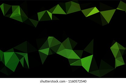Light Green vector polygon abstract layout. Shining colored illustration in a Brand new style. The polygonal design can be used for your web site.