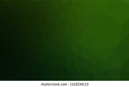 Light Green vector polygon abstract layout. Modern geometrical abstract illustration with gradient. The elegant pattern can be used as part of a brand book.