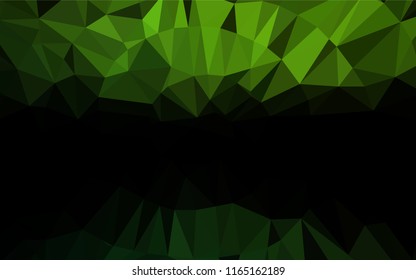 Light Green vector polygon abstract layout. Brand new colored illustration in blurry style with gradient. A new texture for your design.