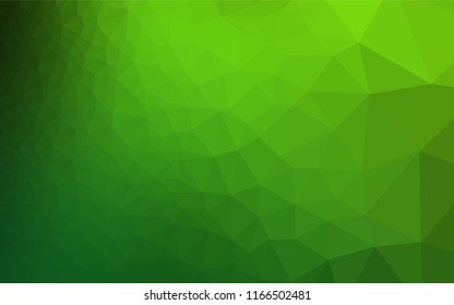 Light Green vector polygon abstract background. An elegant bright illustration with gradient. The elegant pattern can be used as part of a brand book.