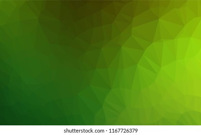 Light Green vector polygon abstract backdrop. Glitter abstract illustration with an elegant design. A completely new design for your business.