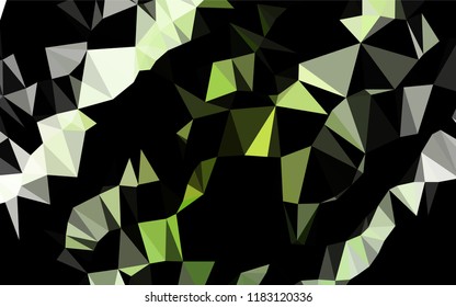 Light Green vector polygon abstract backdrop. Brand new colored illustration in blurry style with gradient. Brand new design for your business.