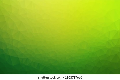 Light Green vector polygon abstract layout. Colorful abstract illustration with gradient. The elegant pattern can be used as part of a brand book.