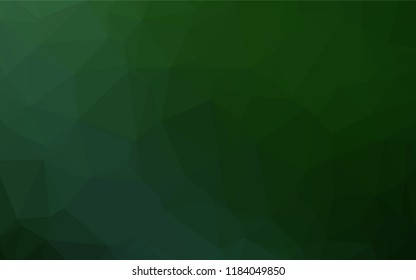 Light Green vector polygon abstract backdrop. An elegant bright illustration with gradient. A completely new template for your business design.