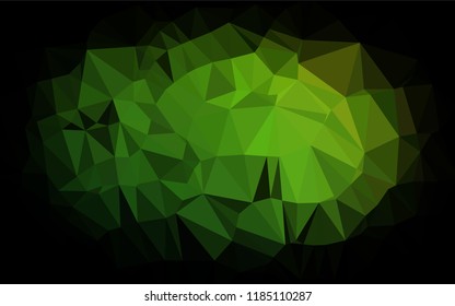 Light Green vector polygon abstract backdrop. A completely new color illustration in a vague style. The textured pattern can be used for background.