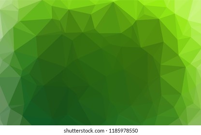 Light Green vector polygon abstract backdrop. A vague abstract illustration with gradient. The completely new template can be used for your brand book.
