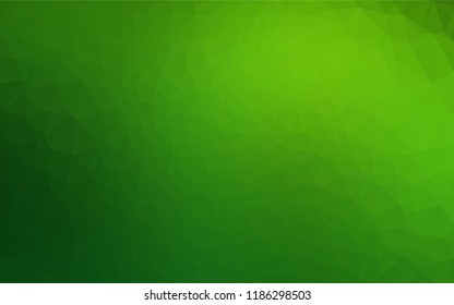 Light Green vector polygon abstract backdrop. A sample with polygonal shapes. The template can be used as a background for cell phones.