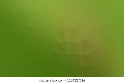 Light Green vector polygon abstract background. Modern geometrical abstract illustration with gradient. A completely new template for your business design.
