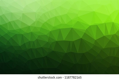 Light Green vector polygon abstract layout. A completely new color illustration in a vague style. Brand new style for your business design.