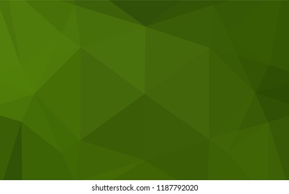 Light Green vector polygon abstract background. Creative geometric illustration in Origami style with gradient. The template can be used as a background for cell phones.