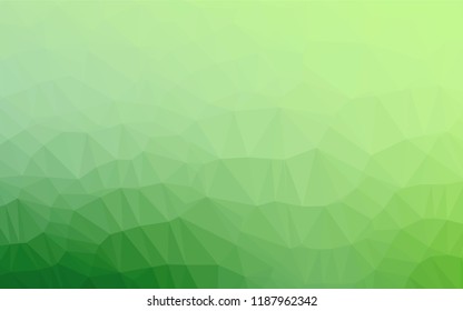Light Green vector polygon abstract backdrop. Shining colored illustration in a Brand new style. The template can be used as a background for cell phones.
