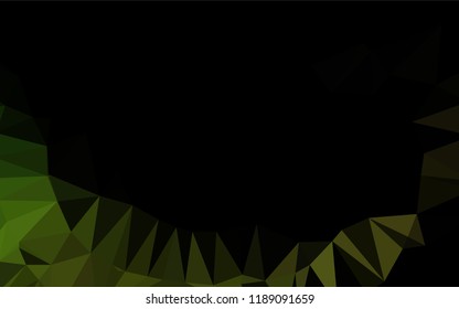 Light Green vector polygon abstract layout. Geometric illustration in Origami style with gradient.  Brand new design for your business.