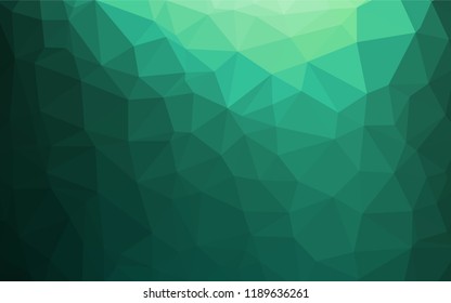Light Green vector polygon abstract layout. Glitter abstract illustration with an elegant design. Brand new design for your business.