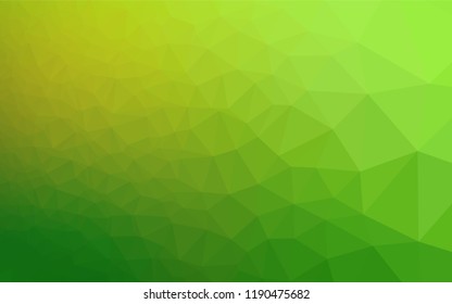 Light Green vector polygon abstract layout. A vague abstract illustration with gradient. The elegant pattern can be used as part of a brand book.