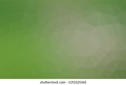Light Green vector polygon abstract background. Modern geometrical abstract illustration with gradient. A new texture for your design.