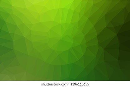 Light Green vector polygon abstract backdrop. An elegant bright illustration with gradient. A completely new template for your business design.