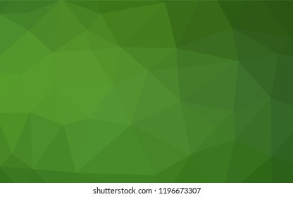 Light Green vector polygon abstract backdrop. Modern geometrical abstract illustration with gradient. The elegant pattern can be used as part of a brand book.