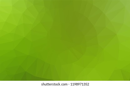 Light Green vector polygon abstract background. Shining colored illustration in a Brand new style. The textured pattern can be used for background.