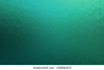 Light Green vector polygon abstract background. Modern geometrical abstract illustration with gradient. A completely new template for your business design.
