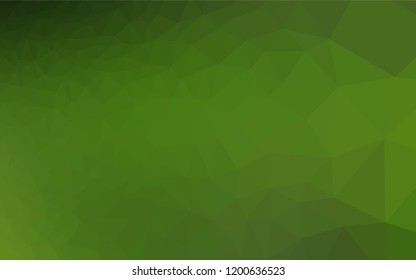 Light Green vector polygon abstract backdrop. An elegant bright illustration with gradient. The textured pattern can be used for background.